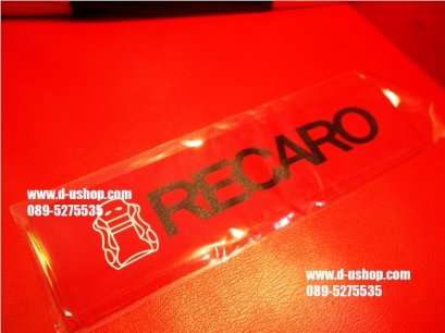 ผ้าคาดหัวเบาะ RECAROพื้นแดง สำหรับรถทุกรุ่น