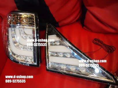 โคมไฟท้ายขาว LED Hybrid Toyota Alphard,Vellfire สไตล์BMW