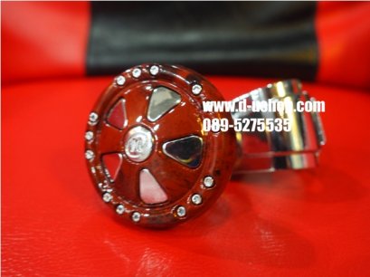 มือหมุนพวงมาลัยลายไม้สำหรับรถทุกรุ่น