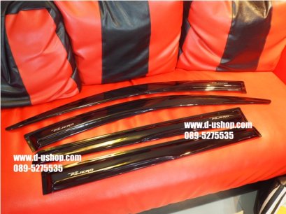 กันสาดสีดำตรงรุ่น Mitsubishi Pajero All New 2015