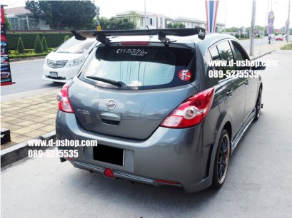 สปอยเลอร์ JS Racing Carbon แท้ทั้งชิ้น สำหรับ Nissan Tida