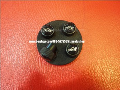 จุกลมล้อโลโก้ลายโลโก้มินิ  รุ่นพื้นดำ สำหรับรถทุกรุ่น