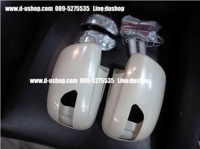 ครอบกระจกมองข้างมีไฟ LED แบบมีไฟส่องพื้น สำหรับ Toyota Alphard 03-06