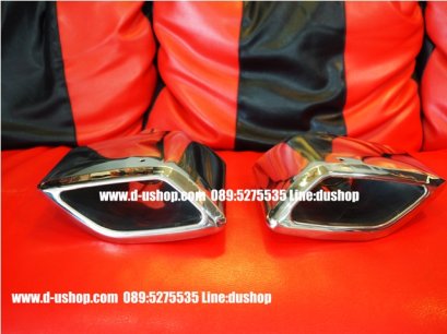 ปลายท่อสแตนเลสแท้วีไอพีใบไม้ สำหรับรถทุกรุ่น