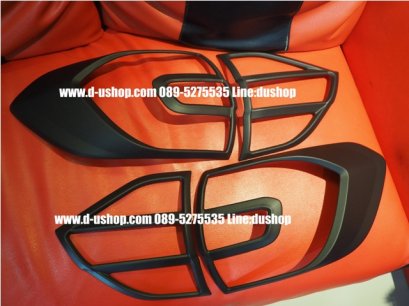 ครอบไฟท้ายดำด้านตรงรุ่น Ford Everest All New 2015