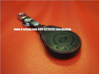 กระเป๋ากุญแจหนังดำด้ายแดงสำหรับ Mini ทุกรุ่น