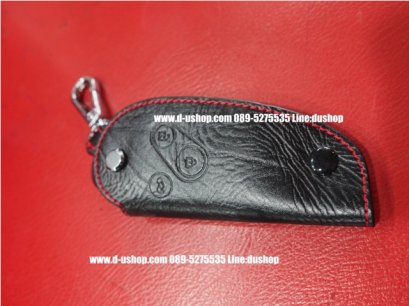 กระเป๋ากุญแจหนังดำด้ายแดงสำหรับ Honda CRV07-2011