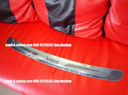 กาบบันไดสแตนเลสกันรอยท้ายตรงรุ่น Toyota Vios 07-2010