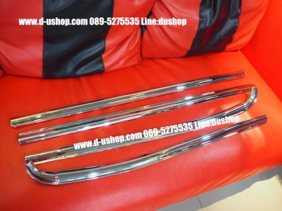 ขอบหน้าต่างโครเมียมตรงรุ่น Ford Ranger All New 2012-2016