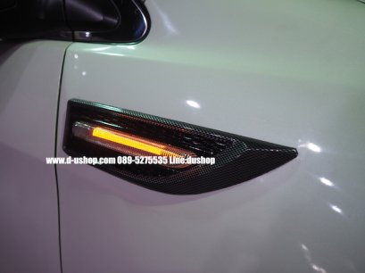 ครอบไฟแก้มมีไฟคาร์บอนเคฟล่า3Step สำหรับรถ Honda CRV All New 2012-2016