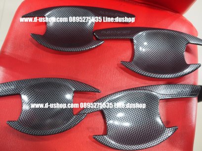 เบ้ามือเปิดประตูเคฟล่าล้วนตรงรุ่น Mitsubishi Pajero All New 2015