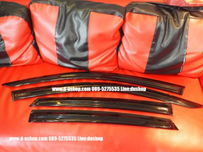 กันสาดประตูสีดำ Honda Civic All New 2016 (FC)