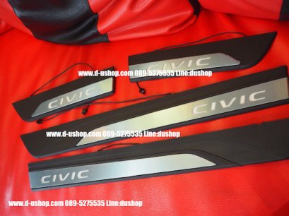 กาบบันไดมีไฟตรงรุ่น Honda Civic All New 2016 (FC)