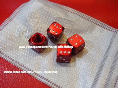 จุกลมล้อลูกเต๋าเพชรแดงวีไอพี สำหรับรถทุกรุ่น