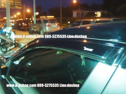 กันสาดประตูสีดำ Honda Civic All New 2016 (FC) ทรงศูนย์