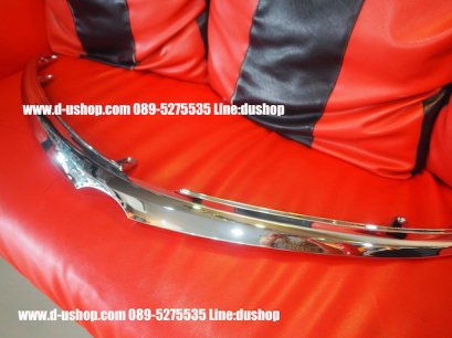 คิ้วฝากระโปรงหน้าโครเมียมรุ่นแกะเปลี่ยน Toyota Vios All New 2013-16