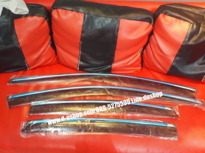 กันสาดขอบโครเมียม Nissan Teana  All New 2013-16