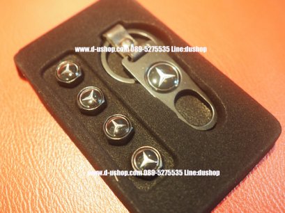 ชุดเซทจุกลมล้อลายโลโก้เบนส์ Benz สำหรับรถทุกรุ่น