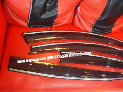 กันสาดขอบโครเมียมตรงรุ่น Honda HRV