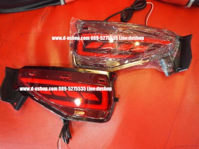 ไฟทับทิมท้ายแดง LED หรี่เบรคตรงรุ่น Toyota Fortuner All New 2015