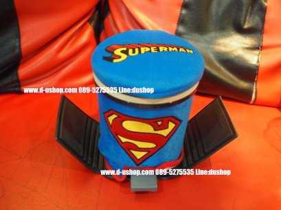 ถังขยะอเนกประสงค์ลายซูเปอร์แมน Superman สำหรับรถทุกรุ่น