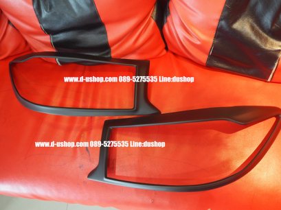 ครอบไฟหน้าดำด้านตรงรุ่น Toyota Fortuner 2005-2010