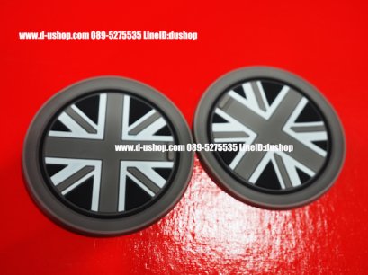 แผ่นรองแก้วกันลื่นลายธงชาติอังกฤษเทาดำ สำหรับ Mini ทุกรุ่น