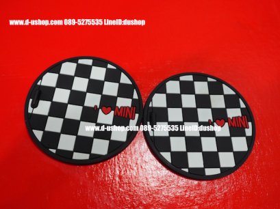 แผ่นรองแก้วกันลื่นลายหมากรุกขาวดำ สำหรับ Mini ทุกรุ่น