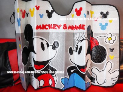 ม่านบังแดด ลาย Mickey & Minnie สำหรับรถทุกรุ่น