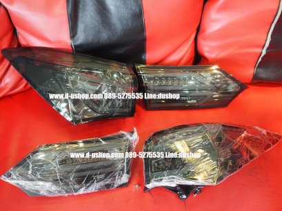 โคมไฟท้าย Smoke LED ลายเบนส์ ตรงรุ่น Toyota Altis All New 2014