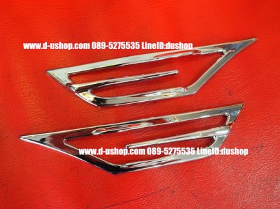 ครอบไฟแก้มโครเมียมตรงรุ่น Honda Civic All New 2016 (FC)