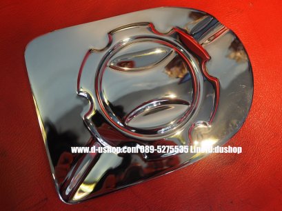 ครอบฝาถังน้ำมันโครเมียมตรงรุ่น Nissan Navara All New 2014 (2Dr 2WD)