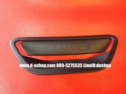 ครอบมือเปิดประตูดำด้าน+เบ้ามือเปิดประตูท้าย2ชิ้น ตรงรุ่น MG3