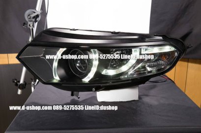 โคมไฟหน้าโปรเจคเตอร์พื้นดำตรงรุ่น Ford Ecosport CCFL