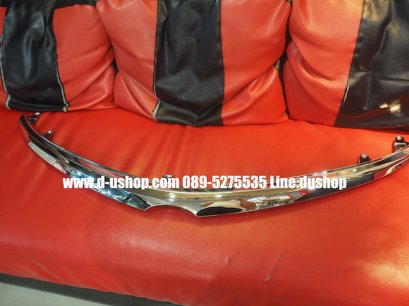 คิ้วกระจังหน้าโครเมียมตรงรุ่น Toyota Vios All New 2013-17 (แท้แบบถอด)