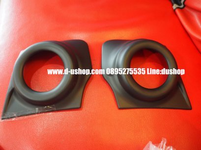 ครอบไฟตัดหมอกดำด้านตรงรุ่น Mitsubishi Triton All New 2015