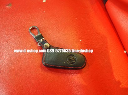 กระเป๋ากุญแจหนังดำด้ายแดงตรงรุ่น MG6