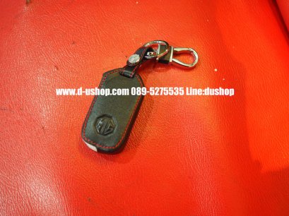 กระเป๋ากุญแจหนังดำด้ายแดงตรงรุ่น MG5