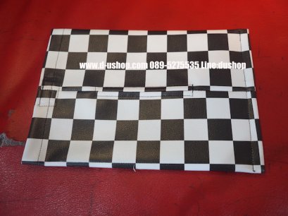 ที่ใส่ทิชชู่ลายหมากรุกขาวดำ