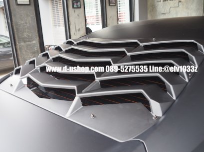 สกู๊ปบังกระจกหลังดำด้านตรงรุ่น Honda Civic All New 2016-17 (FC)