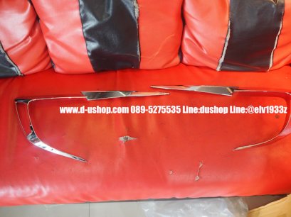 คิ้วไฟท้ายโครเมียมรุ่น4ชิ้นตรงรุ่น Honda Civic All New 2016-17(FC)