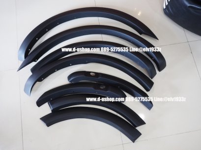 คิ้วล้อดำด้านแบบเรียบไซต์3นิ้วพิเศษตรงรุ่น Ford Everest All New 2015-17