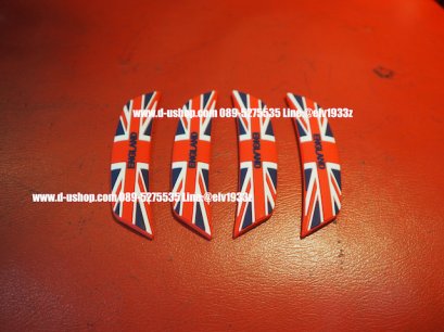 กันกระแทกประตูลายธงชาติอังกฤษแดงน้ำเงินออริจินัล แบบนูน สำหรับรถทุกรุ่น