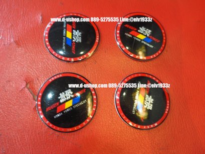 ดุมล้อโลโก้ Mugen พื้นดำ สำหรับรถทุกรุ่น