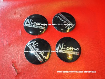 ดุมล้อโลโก้ Nismo พื้นดำ สำหรับรถทุกรุ่น