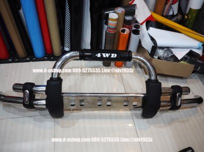 เสริมกันชนหน้าเหล็กขาตรงรุ่น Nissan Navara