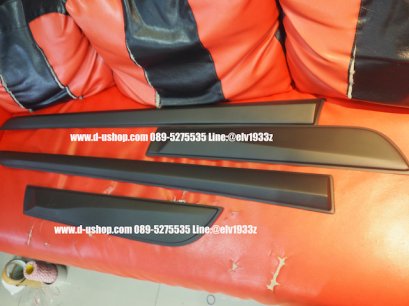 กันกระแทกข้างดำด้านตรงรุ่น Toyota Yaris ATIV 2017