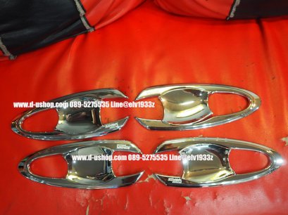 เบ้ามือเปิดประตูโครเมียมแบบเต็มตรงรุ่น Toyota Yaris AITV 2017