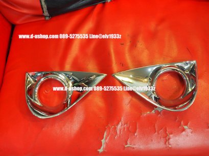 ครอบไฟตัดหมอกโครเมียมตรงรุ่น Toyota Yaris ATIV 2017