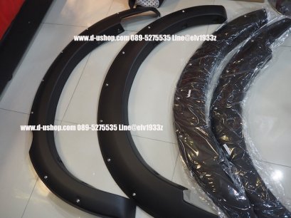 คิ้วล้อแต่งดำด้านรุ่นมีหมุด ตรงรุ่น Mazda All New BT-50 Pro Size6 นิ้ว